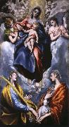 El Greco Madonna and Child with St Martina and St Agnes Sweden oil painting artist